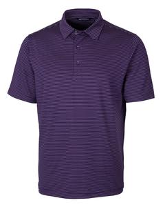 Рубашка поло Cutter & Buck Forge Pencil Stripe Stretch для мужчин больших и высоких размеров, цвет college purple