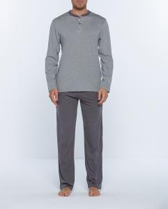 Длинная бамбуковая пижама, Бионикс Punto Blanco, серый