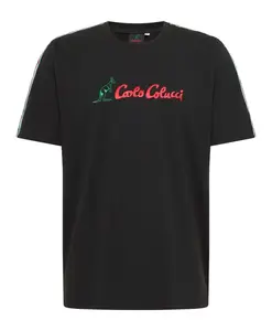 Футболка с кантом Carlo Colucci, черный