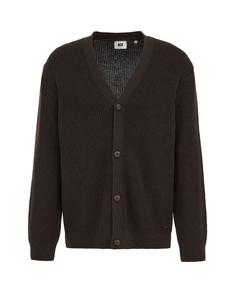 Вязаный кардиган WE Fashion, темно-коричневый
