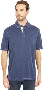 Рубашка-поло Vintage Slub Polo Johnston & Murphy, темно-синий