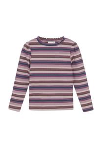 Футболка Minymo Print T-shirt, Rose Brown/Dark Purple