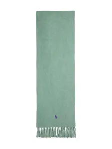 Шарф с бахромой POLO RALPH LAUREN, зеленый