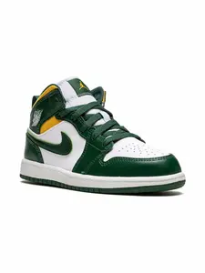 Кроссовки Jordan 1 Mid Jordan Kids, зеленый