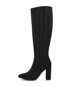 Элегантные черные высокие сапоги Omoda, черный