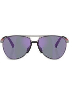 Prada Eyewear солнцезащитные очки Linea Rossa, серый