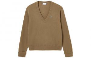 Свитер женский хаки Lacoste