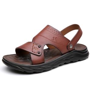 POPULAR ROUSE PR Мужские пляжные сандалии коричневые, цвет Brown