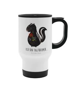 Mr. & Mrs. Panda Термос с изображением цветка скунса и надписью белого цвета