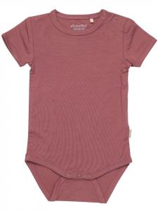 Minymo Детский боди с короткими рукавами "Body SS" коричневого цвета