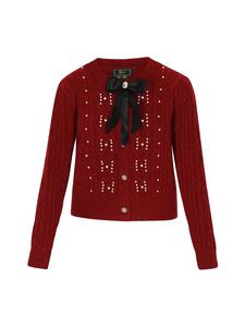 Женский кардиган бордового цвета faina