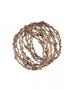 Кольцо для салфеток с металлическим дизайном, набор из 4 шт Saro Lifestyle, золото