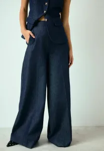 Узкие брюки-палаццо с широкими штанинами Next, Indigo