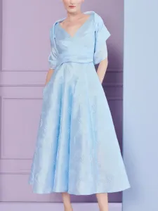 Шаль с запахом Talbot Runhof, синий