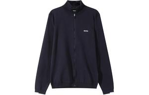 HUGO BOSS Логотипный худи с молнией, Dark Blue