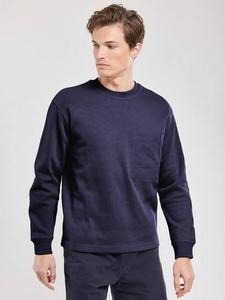 Хлопковая толстовка с круглым вырезом горловины Armor Lux, темно-синий