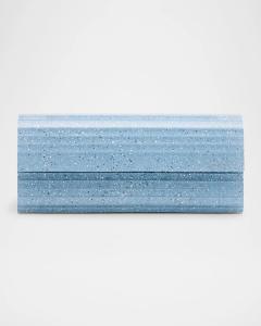 Блестящий клатч Sweetie Jimmy Choo, цвет Dusty Bluesil