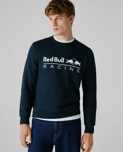 Мужская толстовка с круглым вырезом и печатным логотипом Pepe Jeans, темно-синий