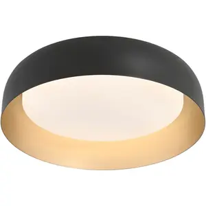 Потолочный светильник OSKO LED-панель 1 шт. Теплый белый LED, с пультом дистанционного управления, радиоуправление включено. Just Light, черный