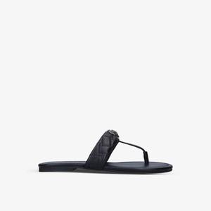 Кожаные сандалии Kensington с Т-образным ремешком Kurt Geiger London, черный