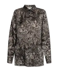 Рубашка с узором Golden Goose, серый