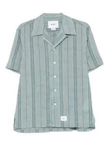 Полосатая рубашка WTAPS, зеленый