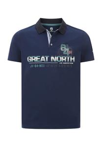 Рубашка поло гизур Jan Vanderstorm, синий