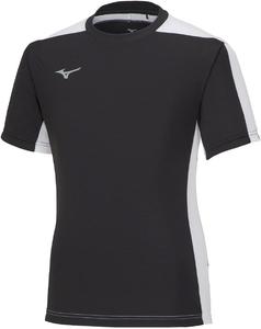 Детская футбольная форма Mizuno P2MAA046, футболка с коротким рукавом из материала Solar Cut, с коротким рукавом, черный