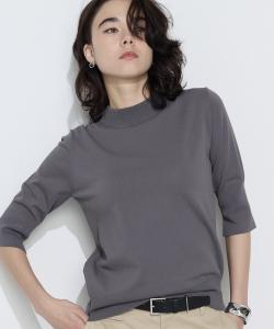 Хлопковый тусклый эластичный пуловер Comme Ca, цвет 04: Gray