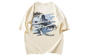 Bingfei Футболка унисекс «Ледяной полет», Бежевый