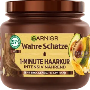 Уход за волосами 1 минута с маслом авокадо и усилителем Масло ши 340мл Wahre Schätze