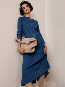 Джинсовое платье миди Mint Velvet, синий