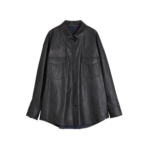 ELLE Рубашка Women's Black Lapel Moderate