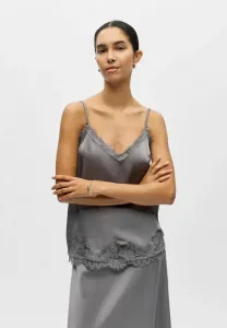 Блузка из обжналина Object, Brushed