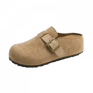 TELENT Женские массажные тапочки с закрытым носком устойчивые к запаху хаки, цвет Khaki