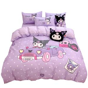 Пододеяльник 100% Cotton Twill Print Skin Friendly Sanrio, Large-Small Car Kuromi
