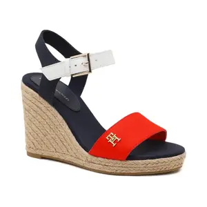 Танкетка с добавлением кожи Tommy Hilfiger, красный