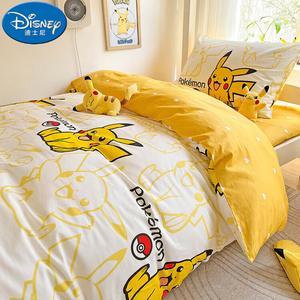 Disney Комплект постельного белья 4 предмета, 150 см: пододеяльник, простыня на резинке, 2 наволочки