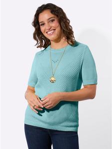 Свитер с короткими рукавами цвета аквамарина WITT WEIDEN