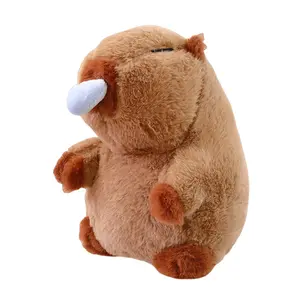 Шнурок с подтяжкой, слюнявчик для плюшевой куклы Snotty Capybara высотой 25 см Fox fairy, Runny Nose Kapibala 25Cm