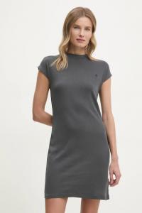 Хлопковое платье Calvin Klein Jeans, серый