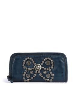 Кошелек из воловьей кожи Campomaggi, синий