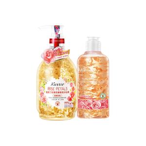 Гель для душа Petal Niacinamide с ароматом розы и сакуры, отшелушивающий и очищающий, в подарок на день рождения для девушки Costin, two-piece set: cherry blossom shower gel 580g+cherry blossom shower gel 380g