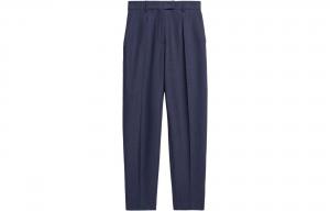 Повседневные брюки женские темно-синие MaxMara Studio