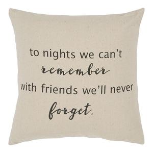 Декоративная подушка Rizzy Home "В ночи, которые мы не можем вспомнить", цвет Natural