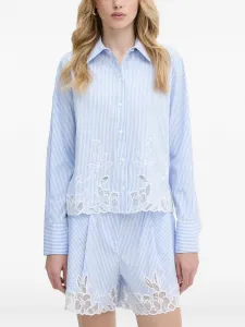 Полосатая рубашка KARL LAGERFELD, синий