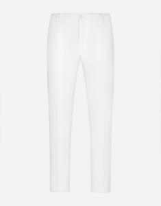 Брюки из эластичного хлопка с нашивкой dg Dolce & Gabbana, белый