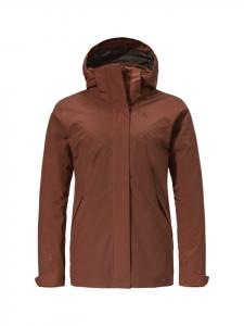 Schöffel Двубортный жакет "3in1 Jacket Style Tamina WMS" шоколадного цвета