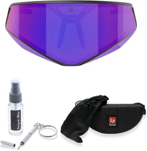 Солнцезащитные очки Bollé Alien Wraparound Shield для мужчин и женщин + комплект с аксессуарами, Alien Black Matte / Alien Volt Ultraviolet