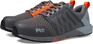 Timberland PRO мужские защитные туфли Powertrain Alloy Toe, Grey/Orange
